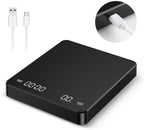 3kg/0.1g Precision Coffee Scale with Positive & Negative Timer, Rechargeable Digital Kitchen for Espresso Brewing, Matte Black, Compatible with Pour Over Drip Coffee Making - Image 2