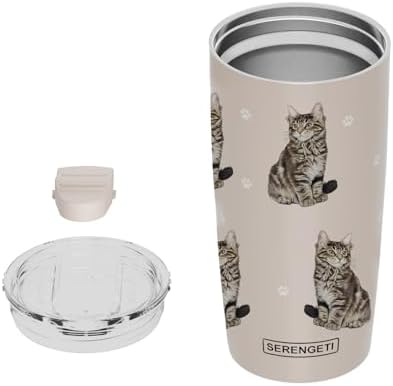 SERENGETI Maine Coon 20 Oz Stainless Steel, Vacuum Insulated Tumbler with Spill Proof Lid - 3D Print - Insulated Travel mug for Hot or Cold Drinks (Maine Coon) - Image 4