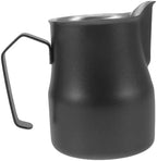 HOMSFOU 5pcs Stainless Steel Frother Pitcher Capacity Latte Art Tool Espresso Steamer for Coffee Creamer Cup Embossed Design for Precise Pouring - Image 7