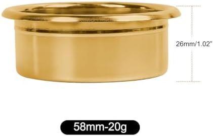 Precision High Extraction Coffee Filter Basket, Stainless Steel Espresso Filter Basket For Bottomless Portafilter(Glod 58MM (20g)) - Image 2