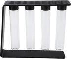 Coffee Bean Cellar Tubes, Premium Glass Coffee Bean Storage for Home Use, 2 Ounce Capacity with Metal Stand - Image 3