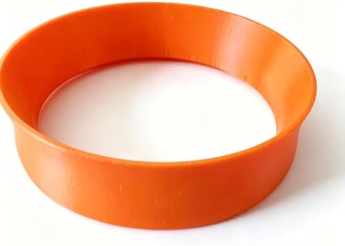 57mm Magnetic Coffee Dosing Ring Compatible with Lelit Espresso Machines, Espresso Portafilter Funnel for Mess-Free Grinding (orange) by Unknown