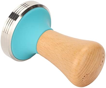 Coffee Tamper Set, Beech Wood Handle Press Tool with Silicone - Image 2