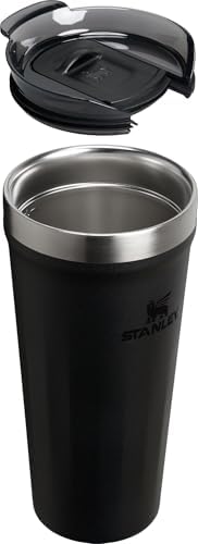 Stanley Everyday Tumbler | Press Fit Drink Through Lid | Beverage, Coffee, and Cocktail Cup | Insulated Stainless Steel Wine Glass | BPA-Free | Black 2.0, 20 Ounces (Pack of 6) - Image 3