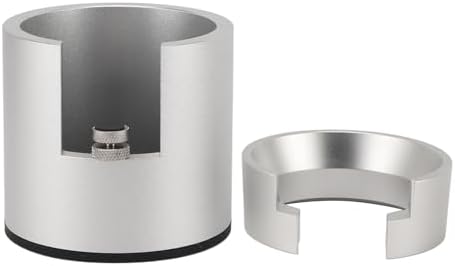 58mm Dosing Funnel, Dosing Funnel Puck Screen Espressos Dosing Funnel Coffee Dosing Rings Compatible with 58mm Portafilter for Home Bar(Silver) by Cyrank