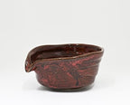 Urban Tokyo Meisen Pottery Handmade Ceramic Matcha Bowl with Pouring Spout, Japanese Minoyaki Pottery, Tea Ceremony Whisking, 18oz, Made in Japan (Yuzu Aka (Nature Red)) by Urban+Tokyo