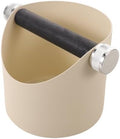 Stainless Steel round Espresso Knock Box with Removable Rod by ABOOFAN