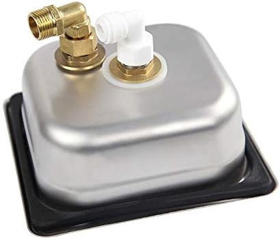 YBB Pitcher Glass Rinser, Cup Bottle Cleaning Washer 304 Stainless Steel Home Cafe Bar Sink Rinser for Coffee Milk Juice Wine Beer Tea (Silver162) - Image 4