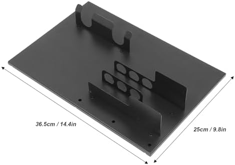 Yosoo Wall Tamper Portafilter Holder Coffee Station Organizer, Space Saving Wall Mount Rack with Organizer Box and Hooks, Sturdy Iron Material for Bar Home Office, Easy to Install - Image 2