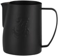 Milk Frother Cup Stainless Steel Espresso Coffee Making Cup Milk Jugs Latte Art Swan Frothing Pitcher Coffeeware(600ml,Black) by Unknown