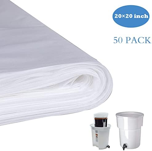 50 Pack Cold Brew Coffee Filters, 20" X 20" Commercial Bags, Brew Up To 5 LBS Coffee, Filter Bag, 5 Gallon - Image 6