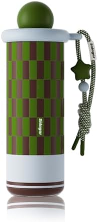 18 oz Tumbler with Straw, Insulated Stainless Steel Water Bottle, Travel Mug with Leak Proof Lid,Ceramic Coffee Cup for Women, Fits Cup Holder, BPA Free, Green by Sidagar