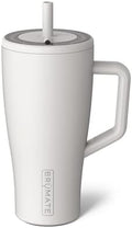 BrüMate Era 30 oz Tumbler with Handle and Straw | 100% Leakproof Insulated Water Bottle Tumbler with Lid and Flexible SoftSip Straw | Made of Stainless Steel | Cup Holder Friendly | 30oz (Dune) by Br%C3%BCMate