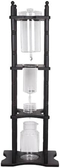Cold Brew Maker Tower Iced Coffee Maker, Cold Brew Coffee Maker, 2500ml Vertical Japanese Style Glass Container and Wood Stand 25 Cups With Slow Drip Technology For Home Office Drip Coffee Maker by Unknown