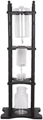 Cold Brew Maker Tower Iced Coffee Maker, Cold Brew Coffee Maker, 2500ml Vertical Japanese Style Glass Container and Wood Stand 25 Cups With Slow Drip Technology For Home Office Drip Coffee Maker by Unknown