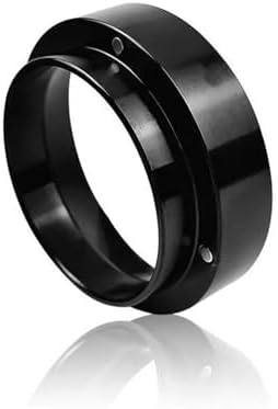 Coffee Catcher Ring for 51mm 53mm 58mm Grinders with Handle and Cloth(Pblack 58mm) by Unknown
