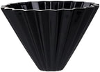 Handmade Reusable 2-4 Cups Ceramic Coffee Dripper Filter Cup For Pour Over(Black) - Image 3