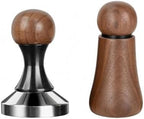 Industrial Distributor Espresso Pressing Set Coffee Tamper Grounds Distributor Tool Pair Walnut And Stainless Steel Material Coordinated Finish Suitable for Home Use Training, 51MM by %EF%BC%AB%EF%BC%AC%EF%BC%AB%EF%BC%A3%EF%BC%AD%EF%BC%B3