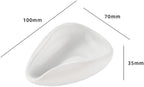 Coffee Beans Dosing Trays, Pure Coffee Bean Dosing Cup, White Ceramic Dosing Vessel, Spoon Shovel Tea Trays(White) - Image 2