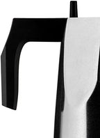 Alessi MT18/6 "Ossidiana" Stove Top Espresso 6 Cup Coffee Maker in Aluminium Casting Handle And Knob in Thermoplastic Resin, Black - Image 4