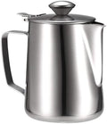 Stainless Steel Milk Frothing Pitcher with Lids Steam Coffee Barista Kettle Milk Cream Cup Jug for Coffee(1950ml) by Unknown