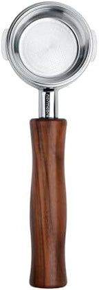 Normcore 58mm Bottomless Portafilter Fits WPM KD-310/330/410/510/Primus, Naked Portafilter with Genuine American Walnut Handle - Image 3