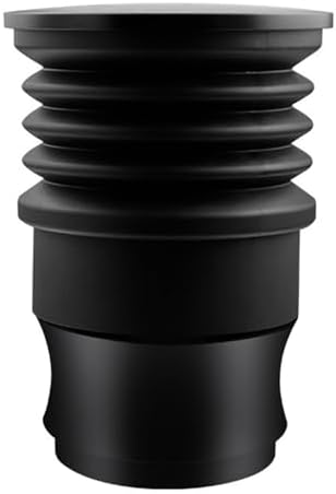 Single Dose Coffee Grinder Blow Bin With Silicone Bellow For Mazzer For Mini, Aluminum Alloy For Hopper Cleaning Tool To Clear Grounds And Reduce Retention In Black Color by Unknown