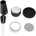 Luocute Espressos Accessories Kit, Coffee Distributor Tamper Leveler Tool Dosing Funnel Set, Double End Coffee Tamper Distributor Silicone Base Puck Screen Powder Dosing Rings Set (51mm) by Unknown