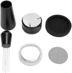 Luocute Espressos Accessories Kit, Coffee Distributor Tamper Leveler Tool Dosing Funnel Set, Double End Coffee Tamper Distributor Silicone Base Puck Screen Powder Dosing Rings Set (51mm) by Unknown