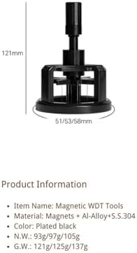 Rotate Magnetic Coffee Distributor 0.25mm Stainless Steel Needles Distributors Coffee Stirrer Espresso Power Barista Tools(Black 51mm) - Image 3