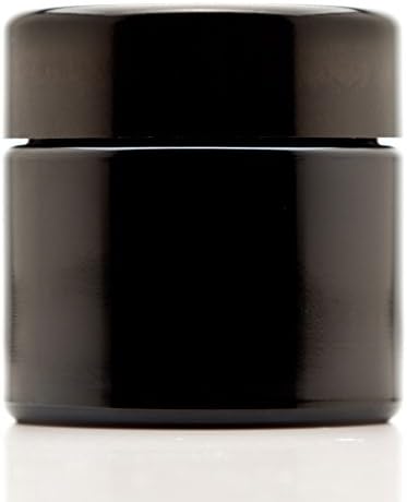 Infinity Jars Tall Black Glass Jar 100 ml, Airtight Smell Proof, 10 Pack by InfinityJars