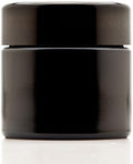 Infinity Jars Tall Black Glass Jar 100 ml, Airtight Smell Proof, 10 Pack by InfinityJars