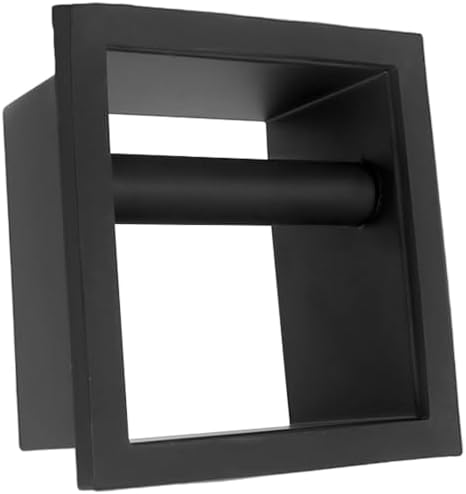 Embedded Coffee Grounds Box for Espresso Machines, Stainless Steel Bar Trash Bin with Rubber Bottomless Design, Commercial Use, Black by Toyosport