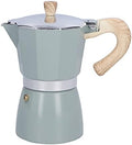 Classic Gas Stove Coffee Pot, 300ML Moka Maker Coffee Kettle with Ergonomic Handle Fast Brewing Excellent Aluminum Alloy Camping Pot for Greca Coffee Maker, Cafeteras (lake turquoise) by Gavigain