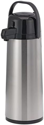 Service Ideas Eco-Air Airpot with Pump Lid, 84.5oz, Glass Vacuum Insulated by ServiceIdeas