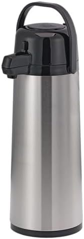 Service Ideas Eco-Air Airpot with Pump Lid, 84.5oz, Glass Vacuum Insulated by ServiceIdeas