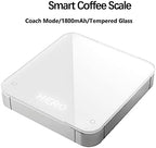 White/Black Mirror Electronic Kitchen Scale Built-in Auto Timer Pour Over Espresso Smart Coffee Scales(Walnut Wood (Walnut Wood) - Image 5
