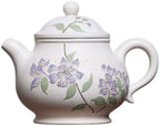 Tea Kettle Creative Hand-painted White Jade Teapot Household Kung Fu Tea Set Ceramic Tea Infuser by Unknown