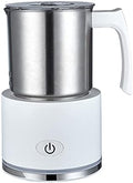 AIZYR Electric Milk Frother - Automatic Milk Foam Maker Hot or Cold Milk Steamer with One-Button Operation for Coffee, Hot Cocoa, Latte,White,220V by AIZYR