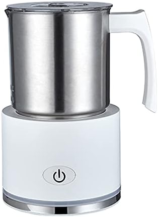 AIZYR Electric Milk Frother - Automatic Milk Foam Maker Hot or Cold Milk Steamer with One-Button Operation for Coffee, Hot Cocoa, Latte,White,220V by AIZYR