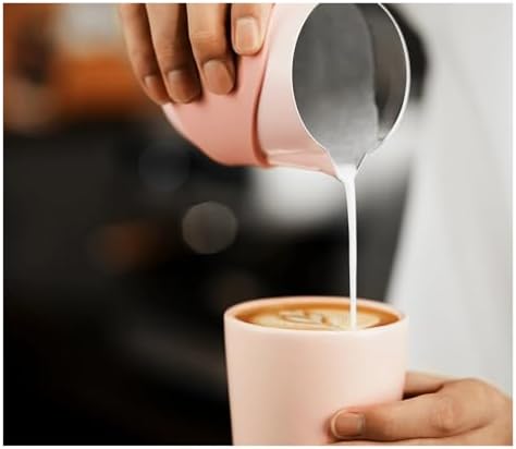 400ml Milk Pitcher Steaming Frothing Jug Without Handle Latte Art Precise Pour Control Coffee Tool For Barista(Black) - Image 2