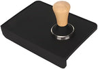 GOTOTOP Wood Coffee Tamper Set, Beech Coffee Hammer with Stainless Steel Base and Silicone Tamper Mat, Flat Press, Ergonomic Grip, Easy Clean for Beginners and Baristas (51mm / 2.01in) - Image 4