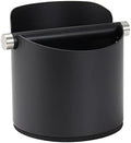 DIBTSA Large Size Coffee Knock Box, Espresso Knock Box Stainless Steel Espresso Machine Accessories with Removable Knock Bar and Non-Slip Base Coffee Grounds Container Bin (Black) by DIBTSA