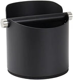 DIBTSA Large Size Coffee Knock Box, Espresso Knock Box Stainless Steel Espresso Machine Accessories with Removable Knock Bar and Non-Slip Base Coffee Grounds Container Bin (Black) by DIBTSA