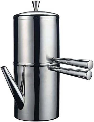 Ilsa Stainless Steel Neapolitan Drip Coffee Maker with Spout, 3 ESPRESSO Cups 10 oz. by Ilsa