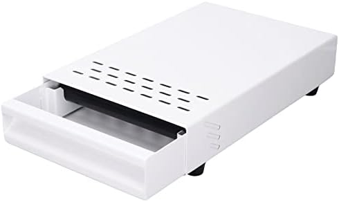 Stainless Steel Coffee Knock Box Drawer with Non Slip Feet, Rubber Lever, for Household Shop, Easy to (White) - Image 3
