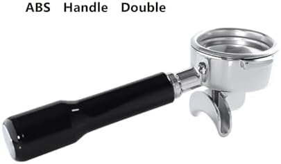 58mm Dual Spout Coffee Portafilter With 2 Cups Basket,Compatible For Breville,Compatible For Oracle,Touch,Dual Boiler BES980XL BES990 BES920XL Accessory(ABS Handle Double) - Image 2