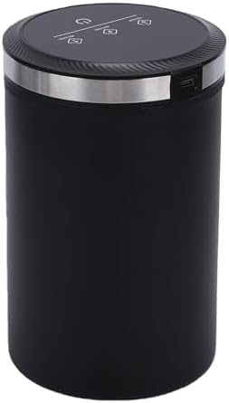 AYNEFY Cordless Rechargeable Digital Display Sealed Storage Jar Coffee Canister Stainless Steel Airtight Bean Grounds Container Holder Digital Time Power Display Automatic Charging - Image 5