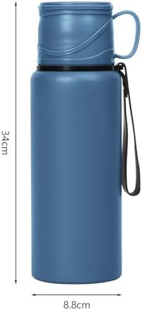 1500 ml Double wall vacuum Leakproof stainless steel wide mouth insulated water bottle,tea tumbler with tea strainer,cup and lid; travel coffee thermoses hot drinks,cold thermal flask - Image 2