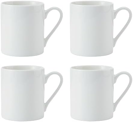 MIKASA Egret 4pc Fine China Mug Set, 380ml, Gift Boxed by Mikasa